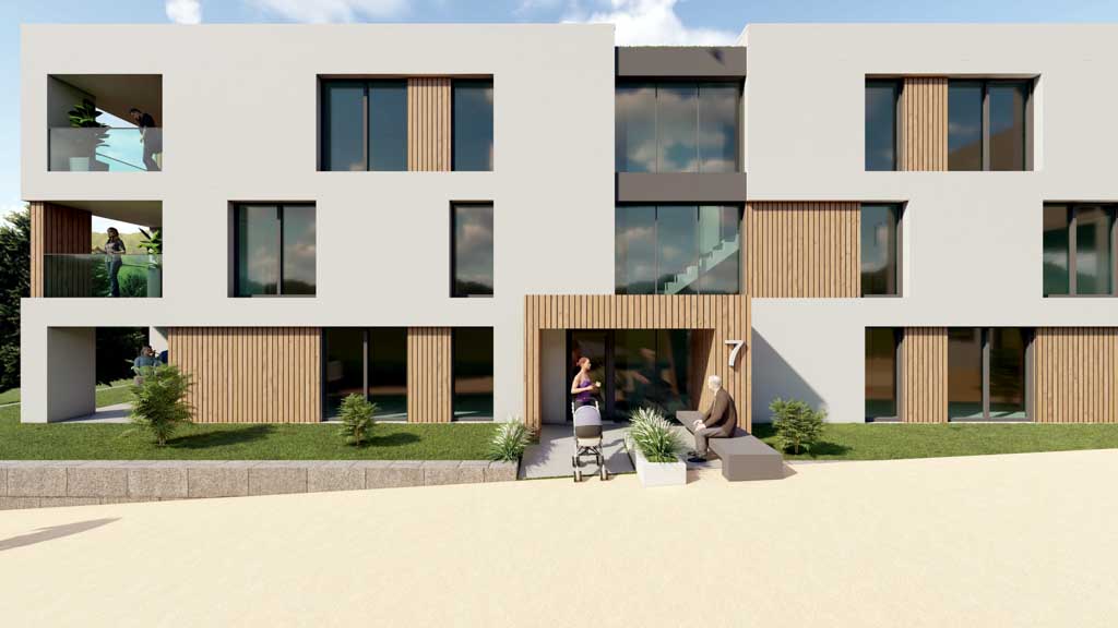 Architektur Wettbewerb Quartiersplatz